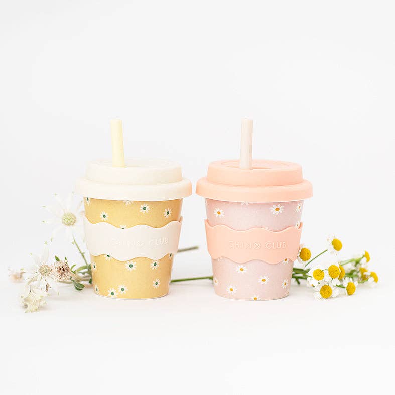 Babychino Cup | 4oz - Yellow Daisy