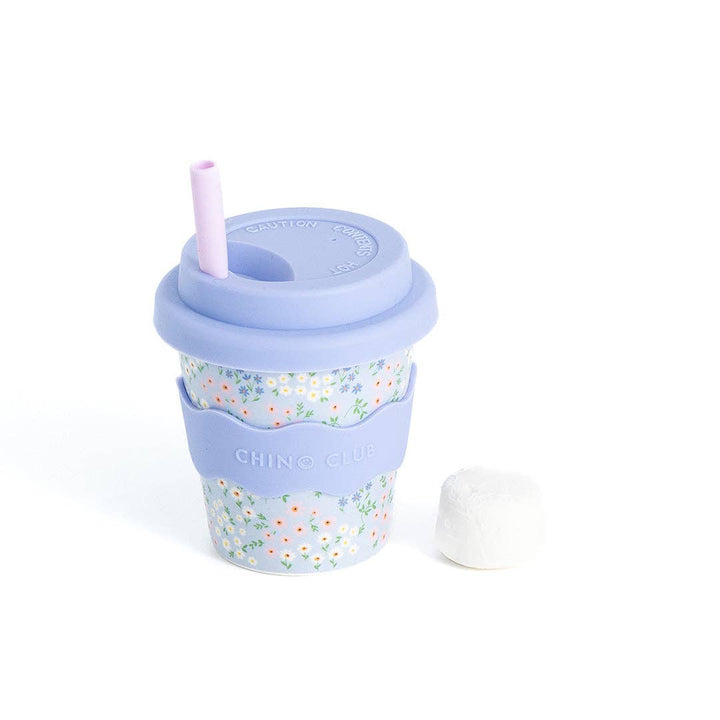 Babychino Cup | 4oz - Blue Floral
