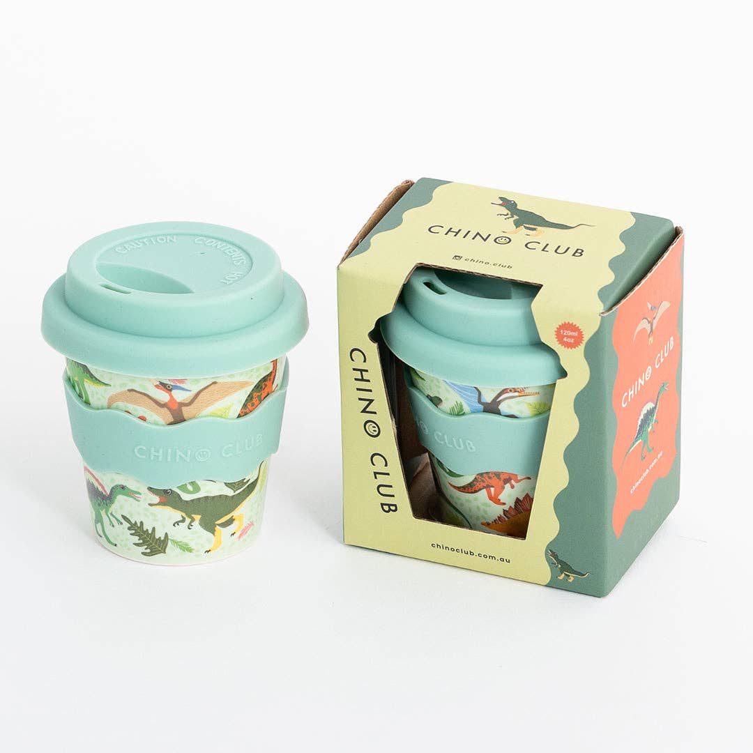 Babychino Cup | 4oz - Green Dino
