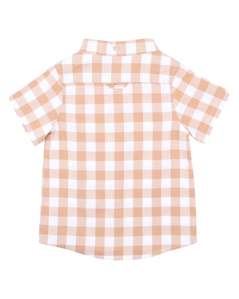 Shirt | Lion - Caramel Check
