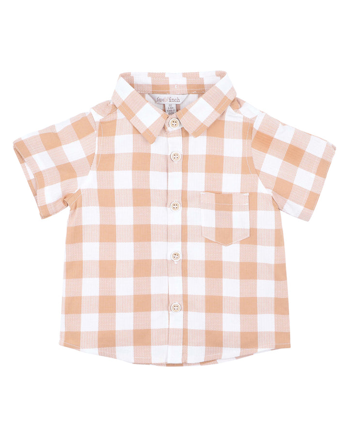 Shirt | Lion - Caramel Check