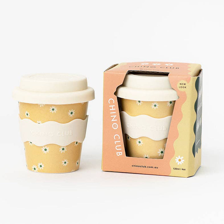 Babychino Cup | 4oz - Yellow Daisy
