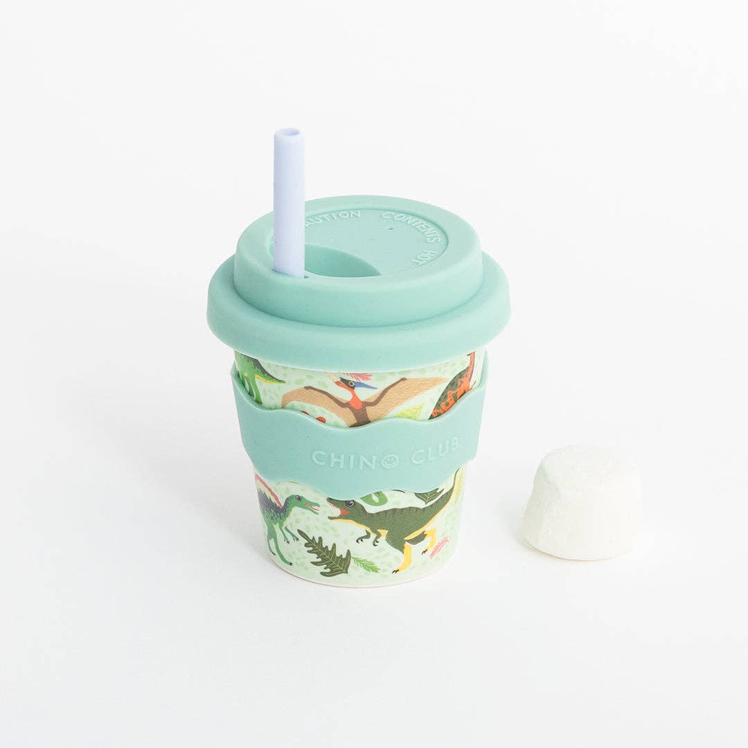 Babychino Cup | 4oz - Green Dino