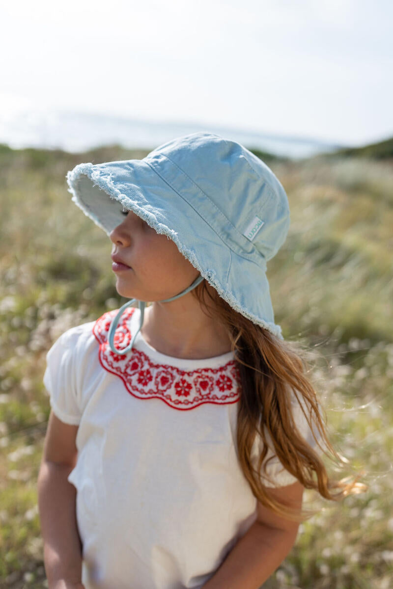 Hat | Frayed Bucket - Seafoam