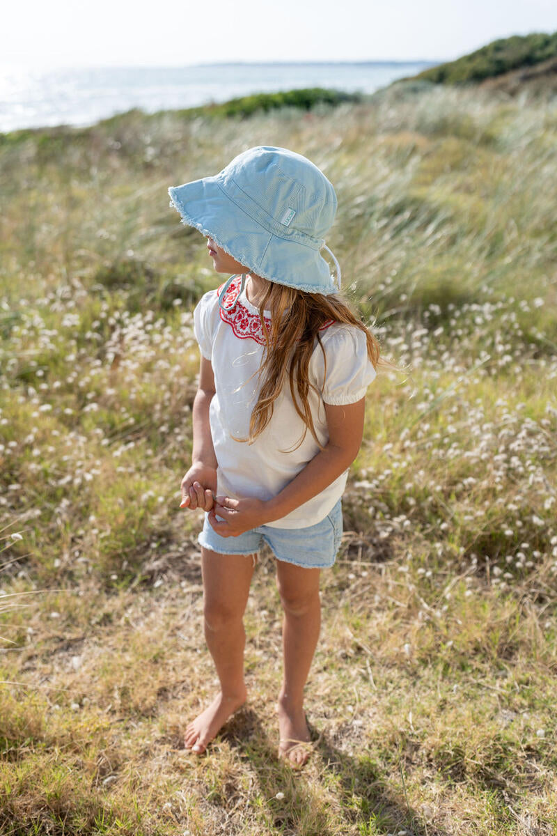 Hat | Frayed Bucket - Seafoam