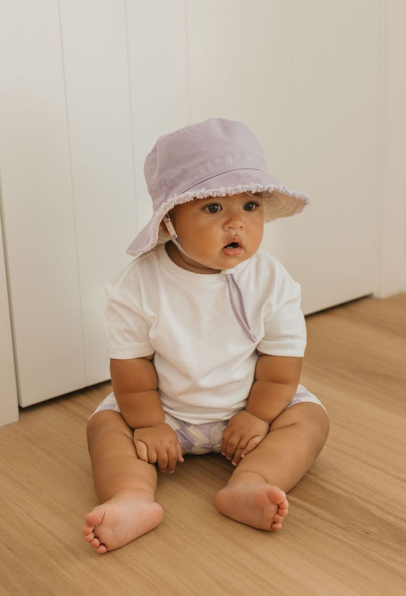 Hat | Frayed Bucket - Lavender