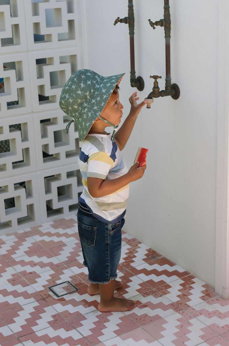 Hat | Wide Brim - Frogs