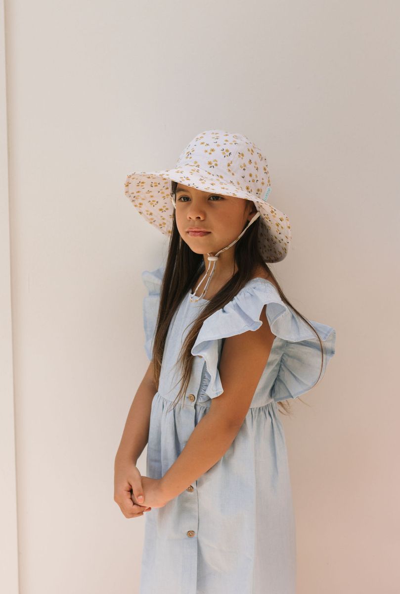 Hat | Wide Brim - Amber Blooms