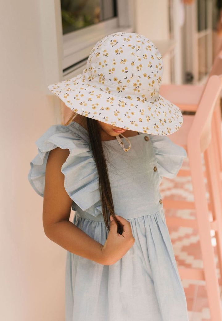 Hat | Wide Brim - Amber Blooms