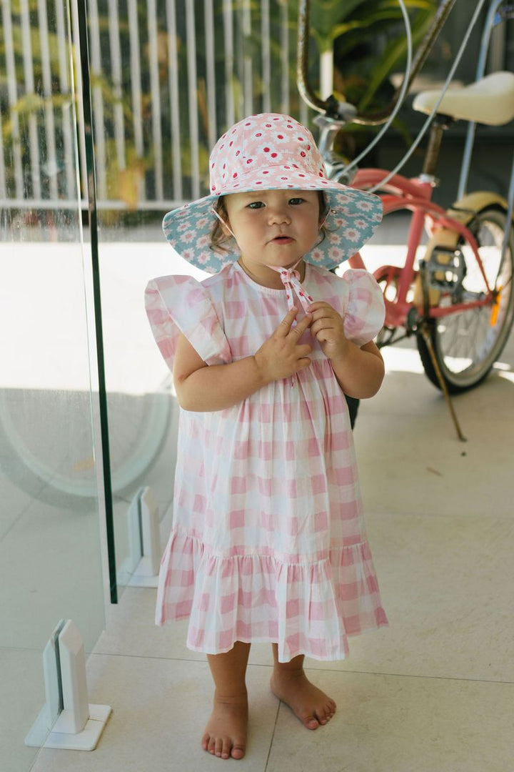 Hat | Wide Brim | Reversible - Camellia
