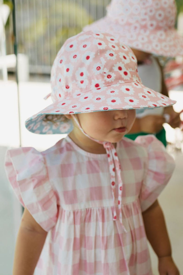 Hat | Wide Brim | Reversible - Camellia