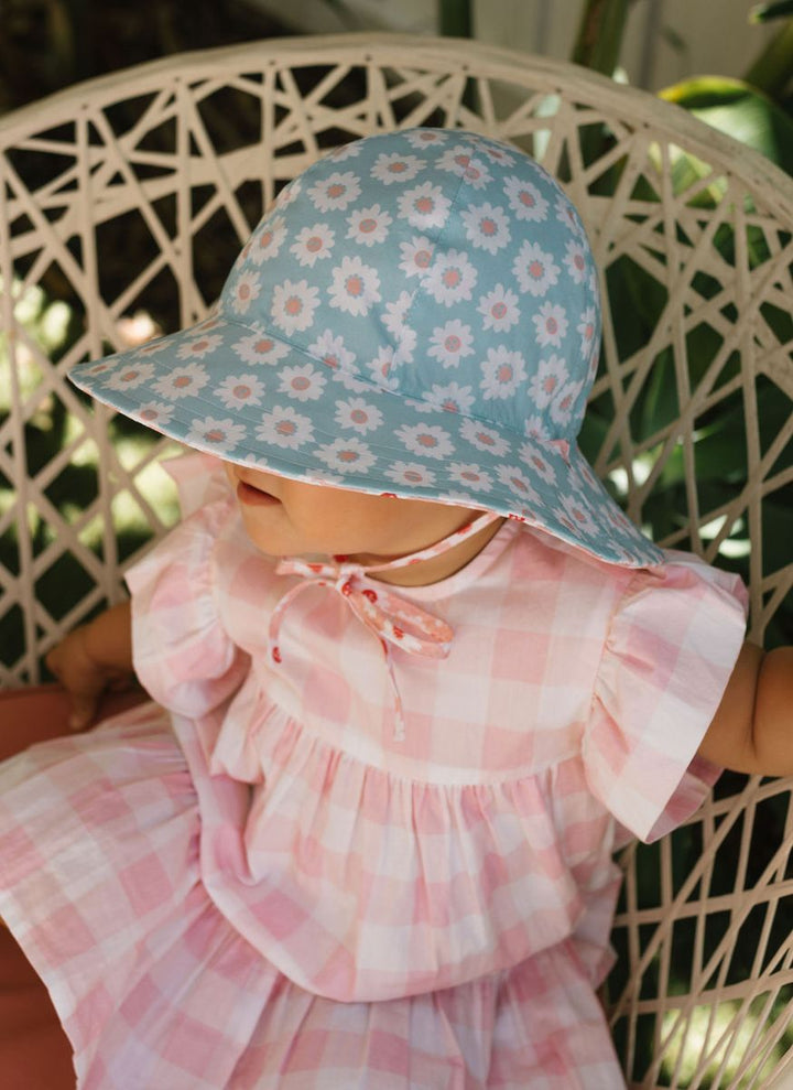 Hat | Wide Brim | Reversible - Camellia