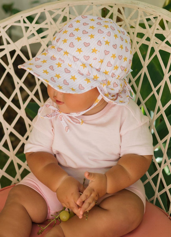 Hat | Flap - Love and Stars
