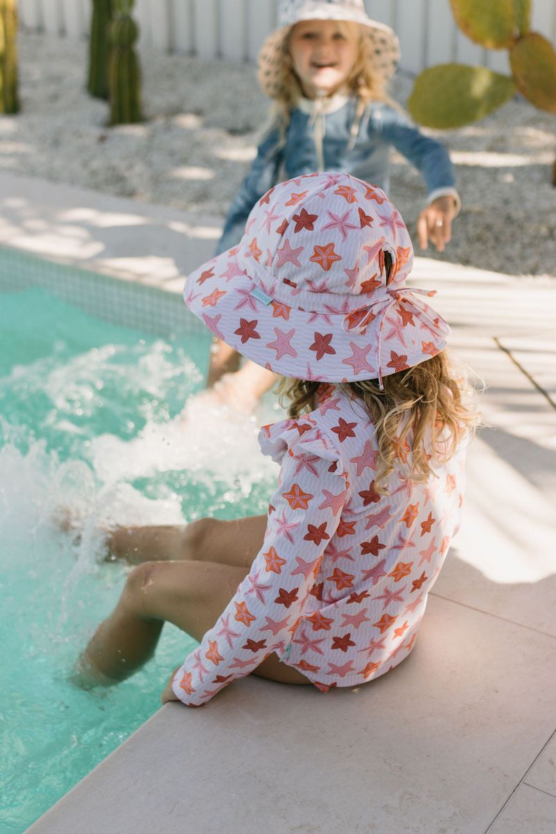 Swim Hat | Wide Brim - Starfish