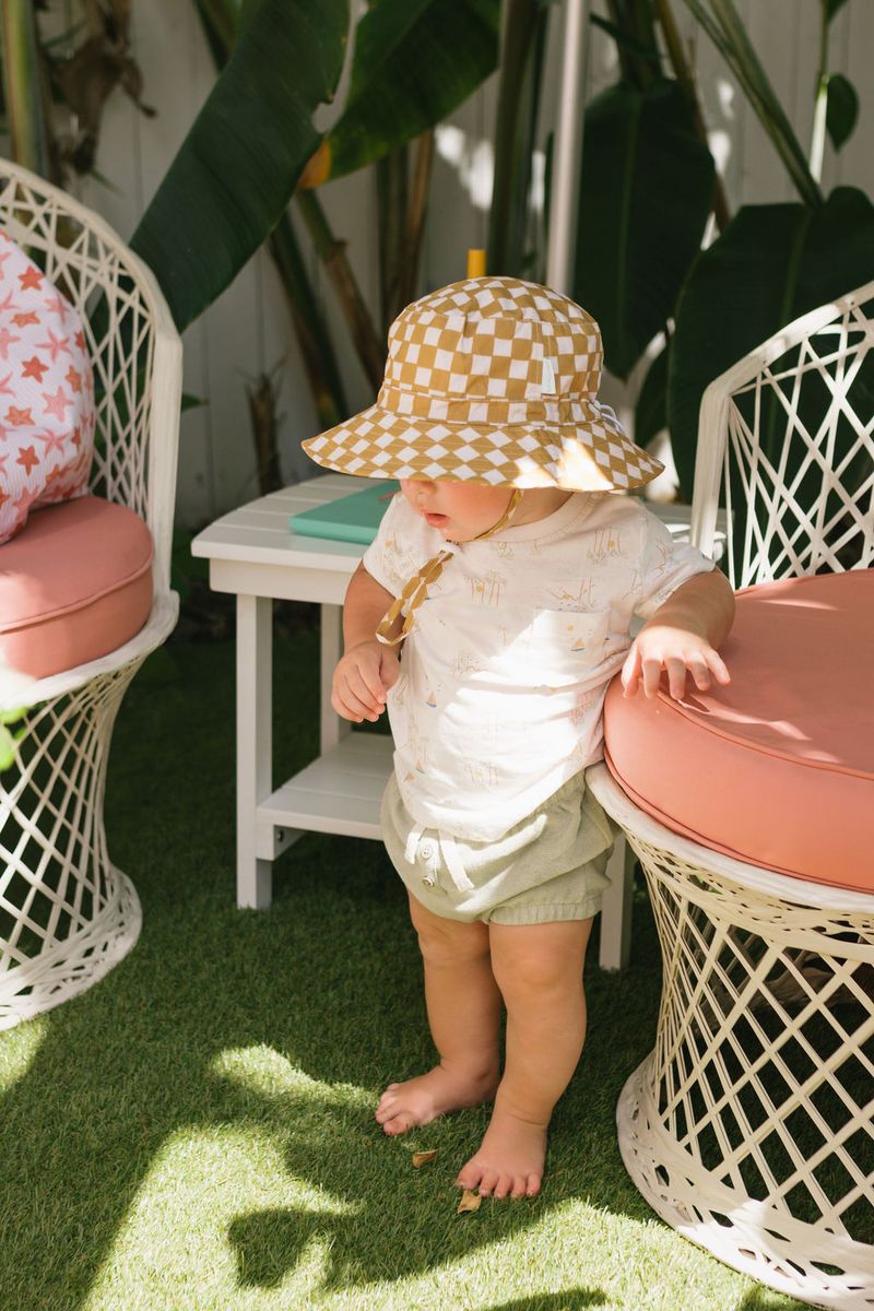 Hat | Wide Brim - Checkmate