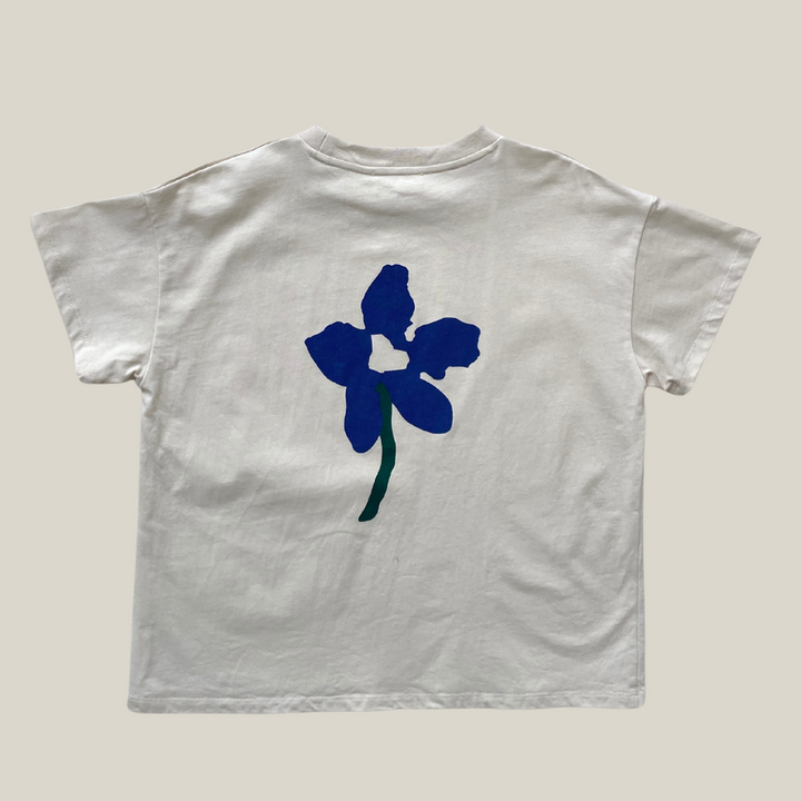 Tee | Sapphire Bloom - Sand