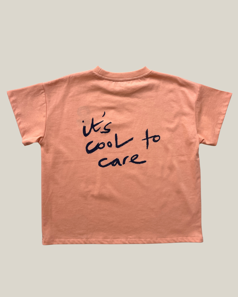 Tee | We Care - Sherbert