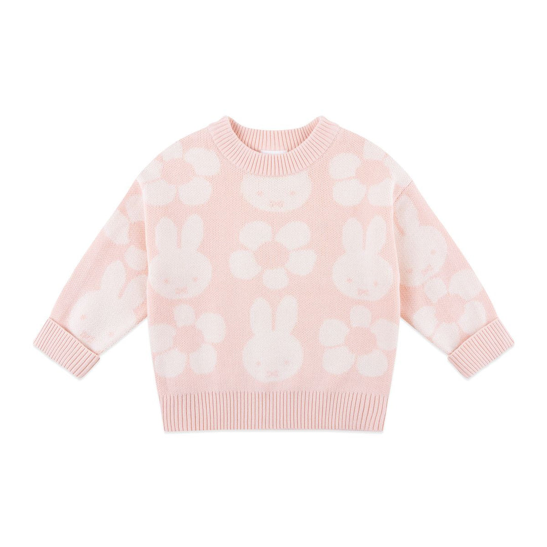 Jumper | Knit Jacquard - Miffy - Baby Pink
