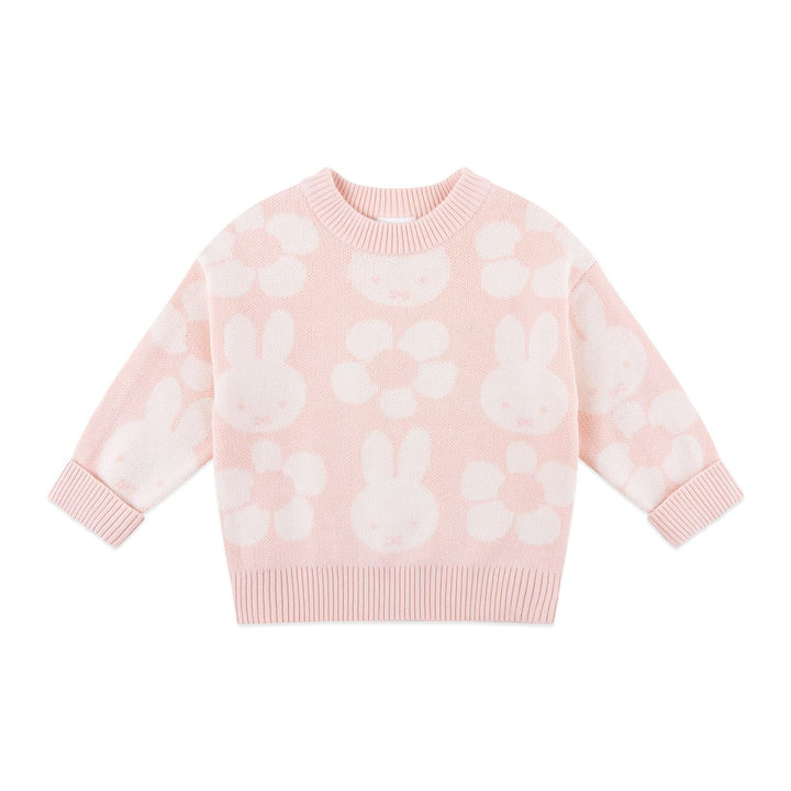 Jumper | Knit Jacquard - Miffy - Baby Pink