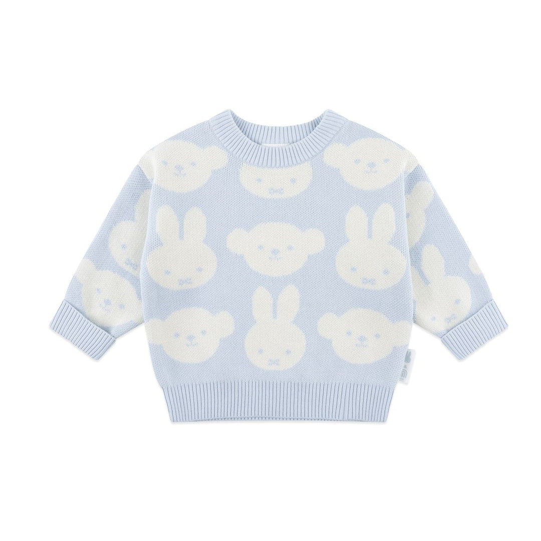 Jumper | Knit Jacquard - Miffy - Baby Blue