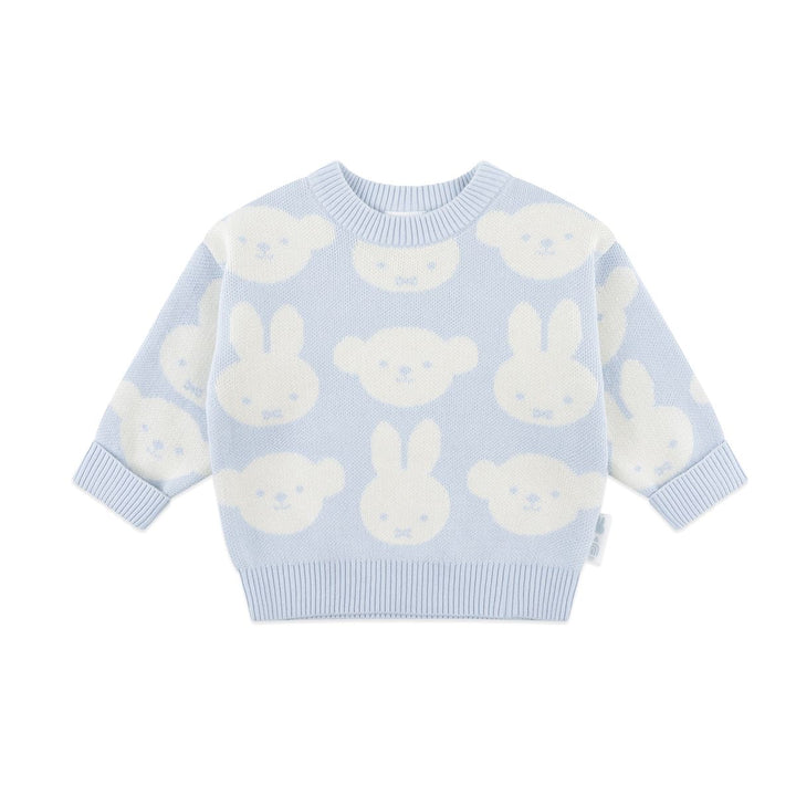 Jumper | Knit Jacquard - Miffy - Baby Blue