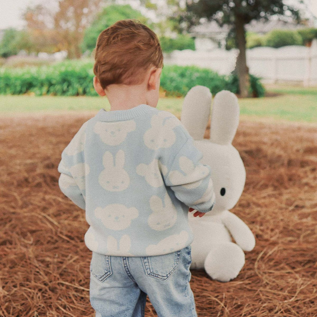 Jumper | Knit Jacquard - Miffy - Baby Blue