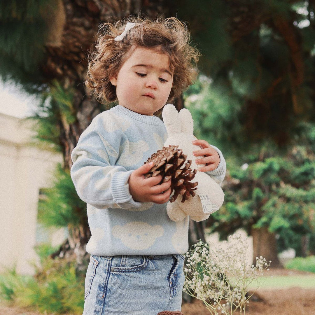 Jumper | Knit Jacquard - Miffy - Baby Blue