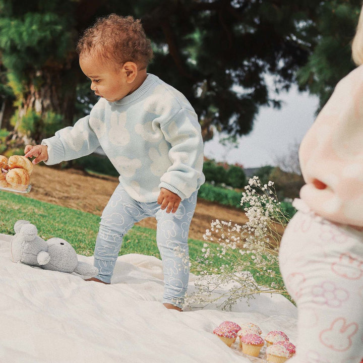 Jumper | Knit Jacquard - Miffy - Baby Blue