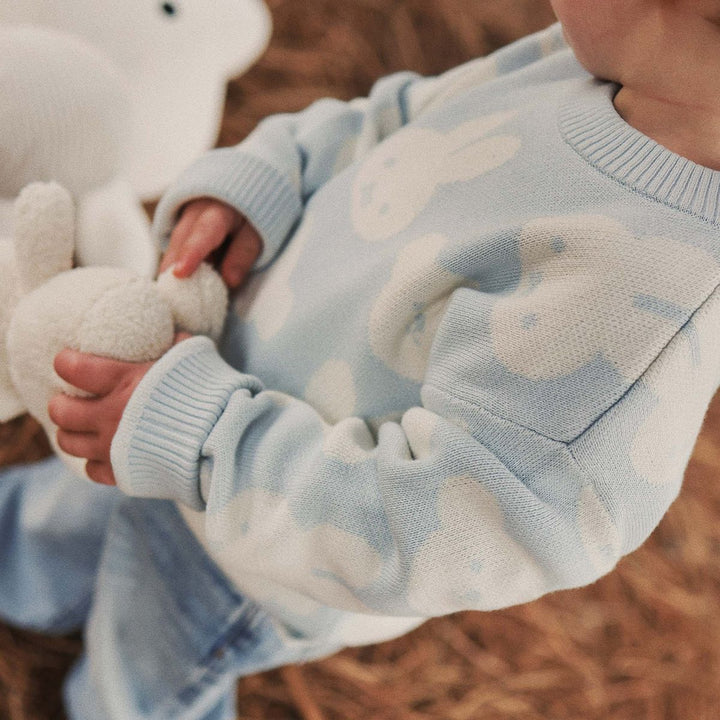 Jumper | Knit Jacquard - Miffy - Baby Blue