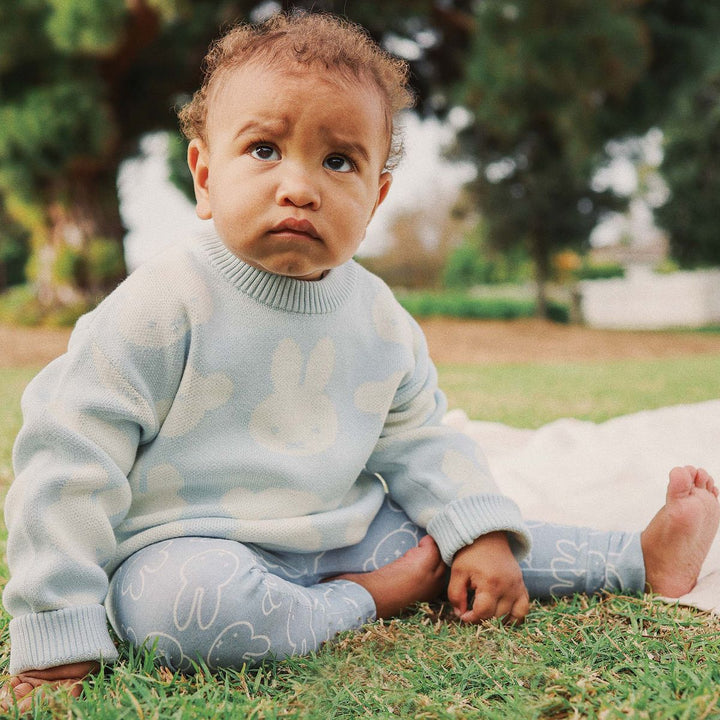Jumper | Knit Jacquard - Miffy - Baby Blue