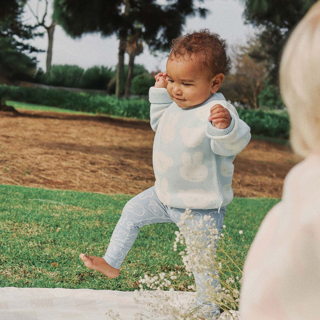Jumper | Knit Jacquard - Miffy - Baby Blue