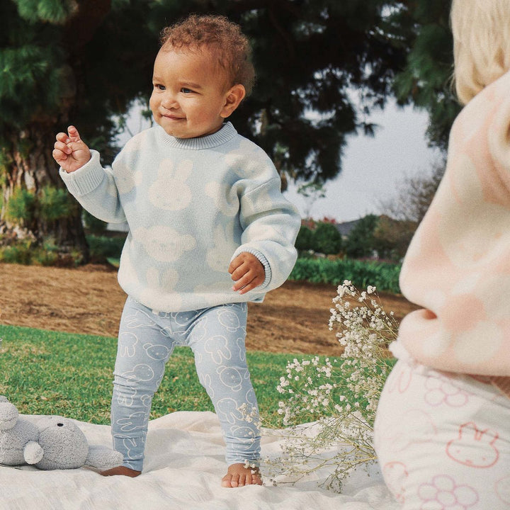 Jumper | Knit Jacquard - Miffy - Baby Blue