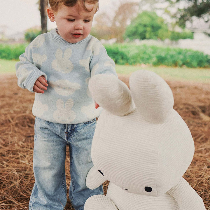 Jumper | Knit Jacquard - Miffy - Baby Blue