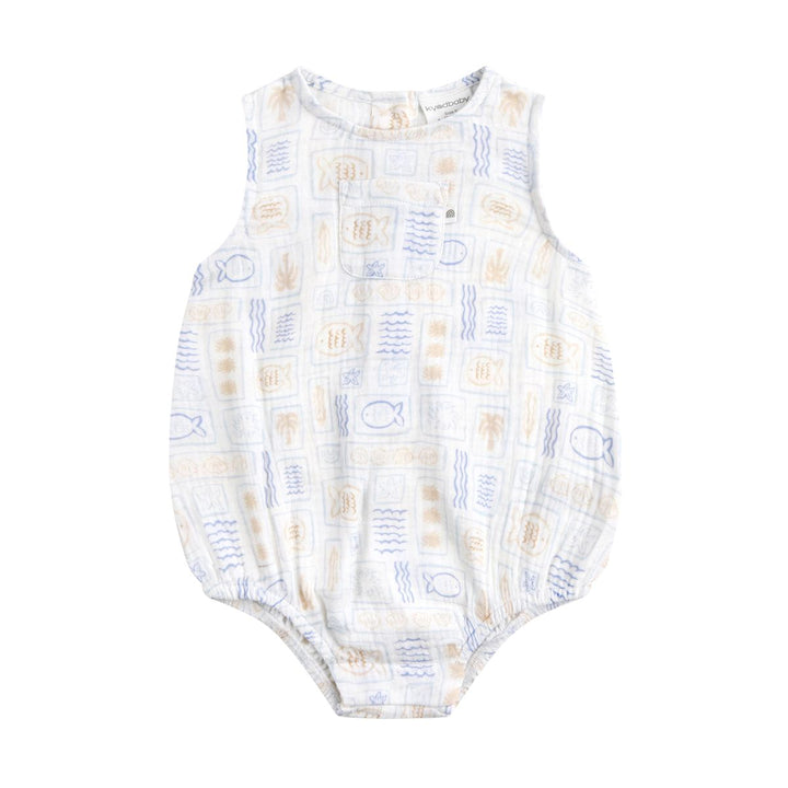 Romper | Sleeveless - Salty Shores