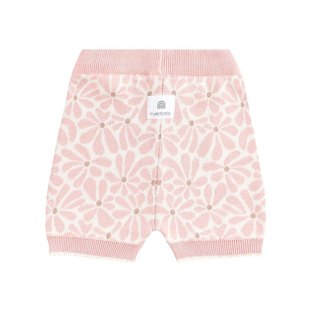 Bike Shorts | Knit Scallop - Hibiscus