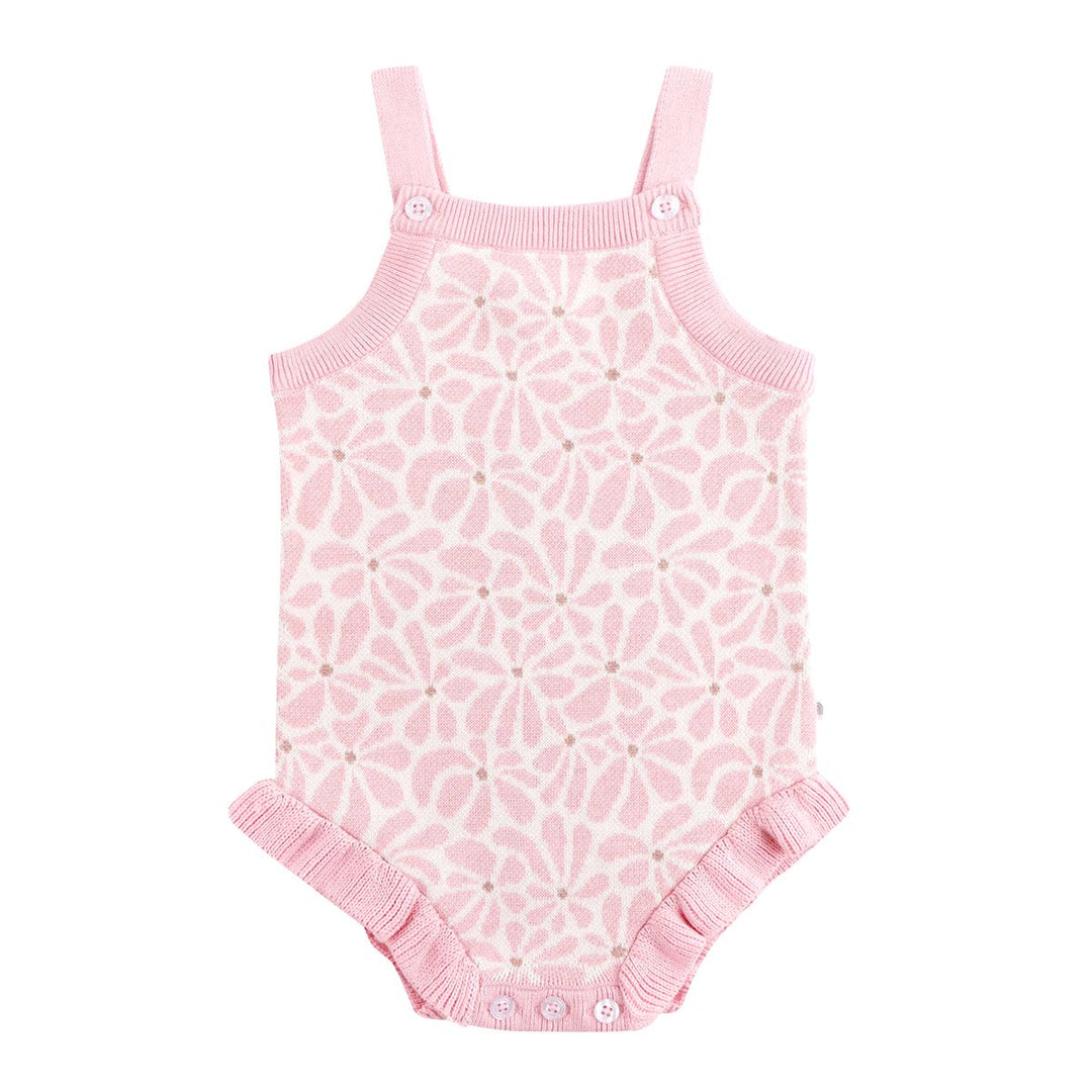 Romper | Knit - Hibiscus