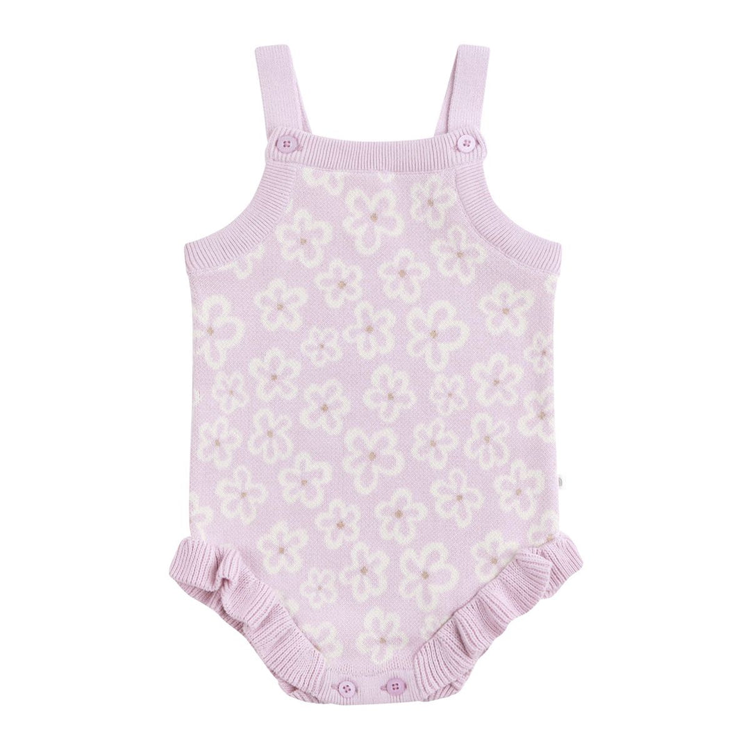 Romper | Knit Frill - Frangipani