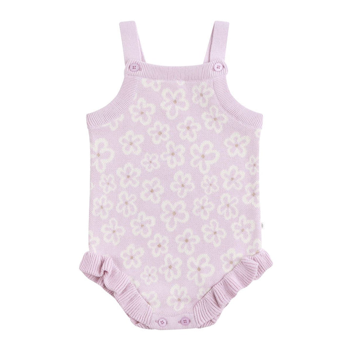 Romper | Knit Frill - Frangipani
