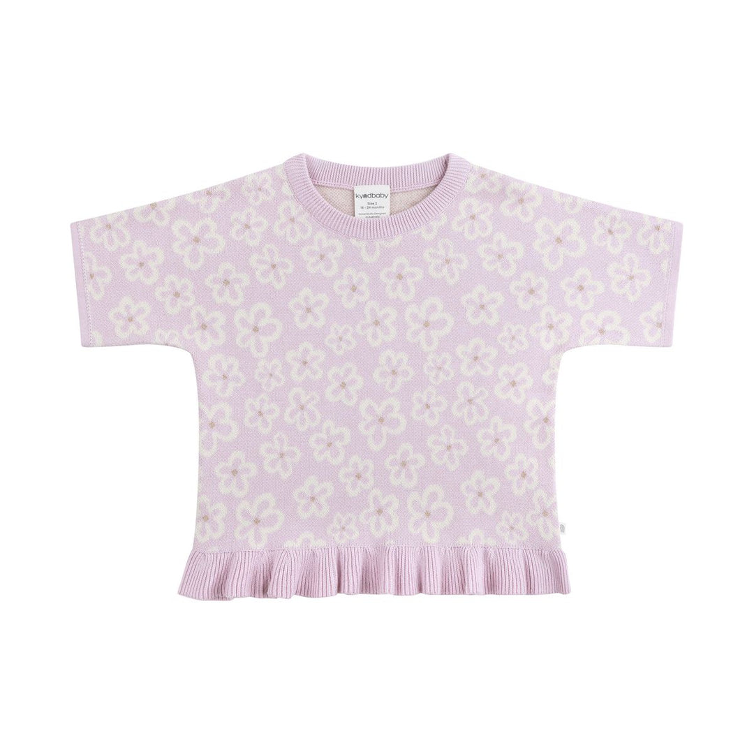 Tee | Knit Frill - Frangipani