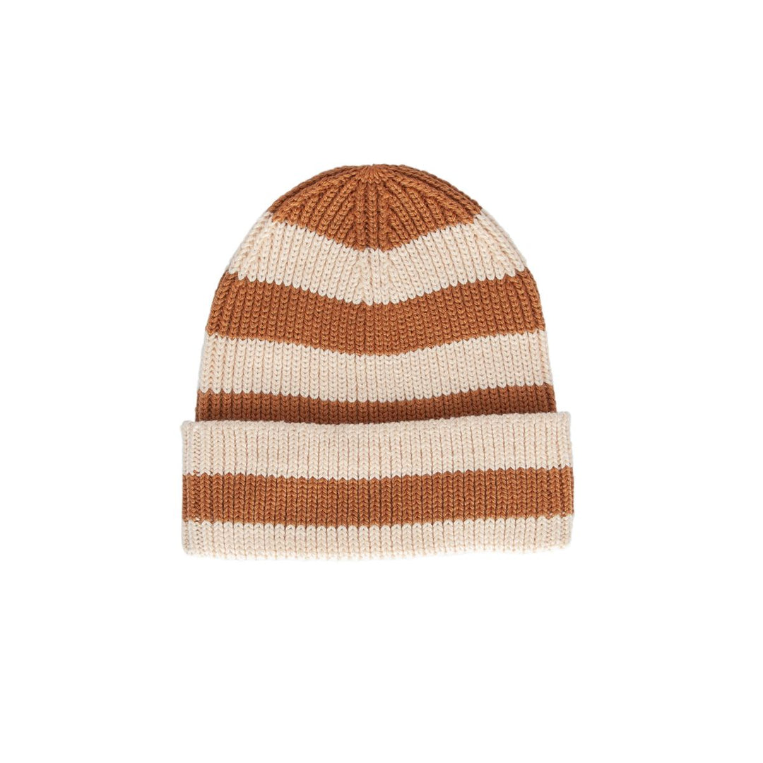 Beanie | Tokyo - Caramel Stripe