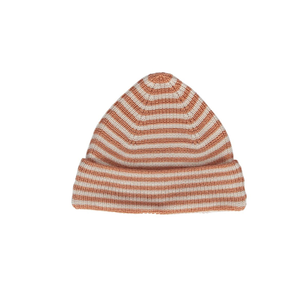 Beanie | Berlin Merino - Biscuit and Cream Stripe