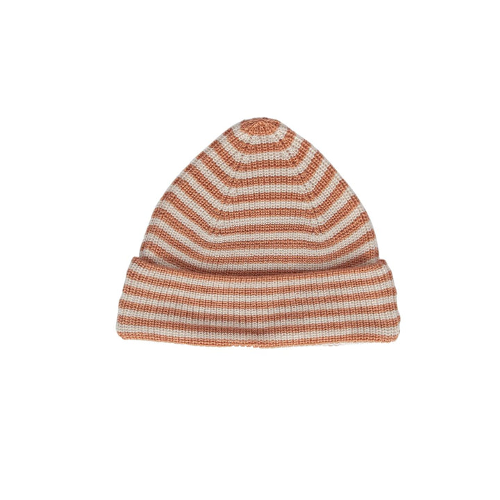 Beanie | Berlin Merino - Biscuit and Cream Stripe
