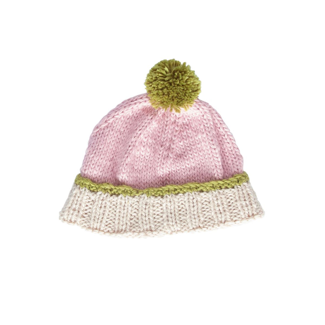Beanie | Teddy - Pink and Green