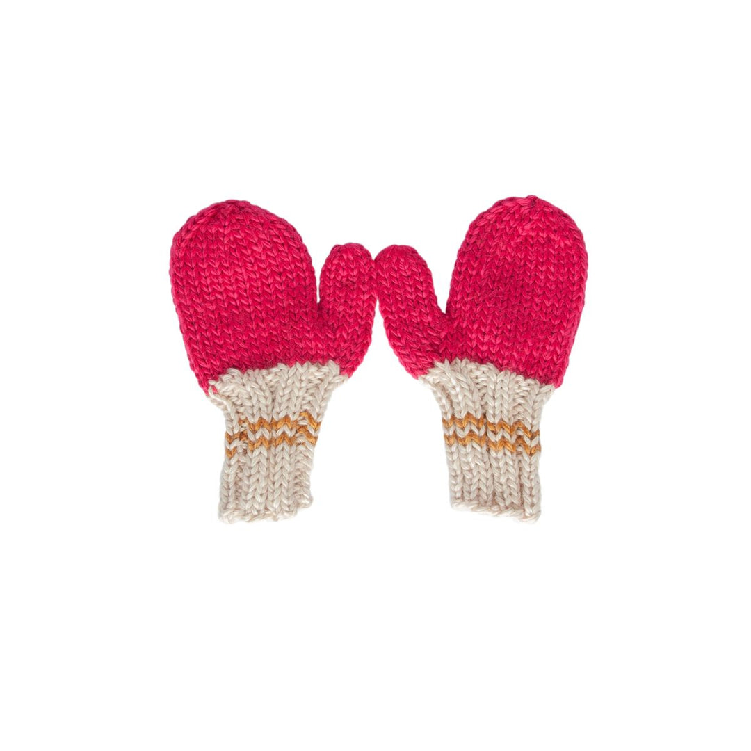 Mittens | Teddy - Fushcia and Caramel