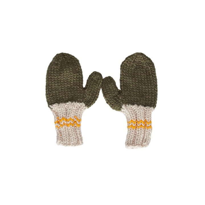 Mittens | Teddy - Khaki and Gold