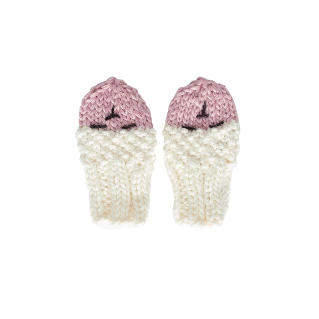 Infant Mittens | Bear - Cream