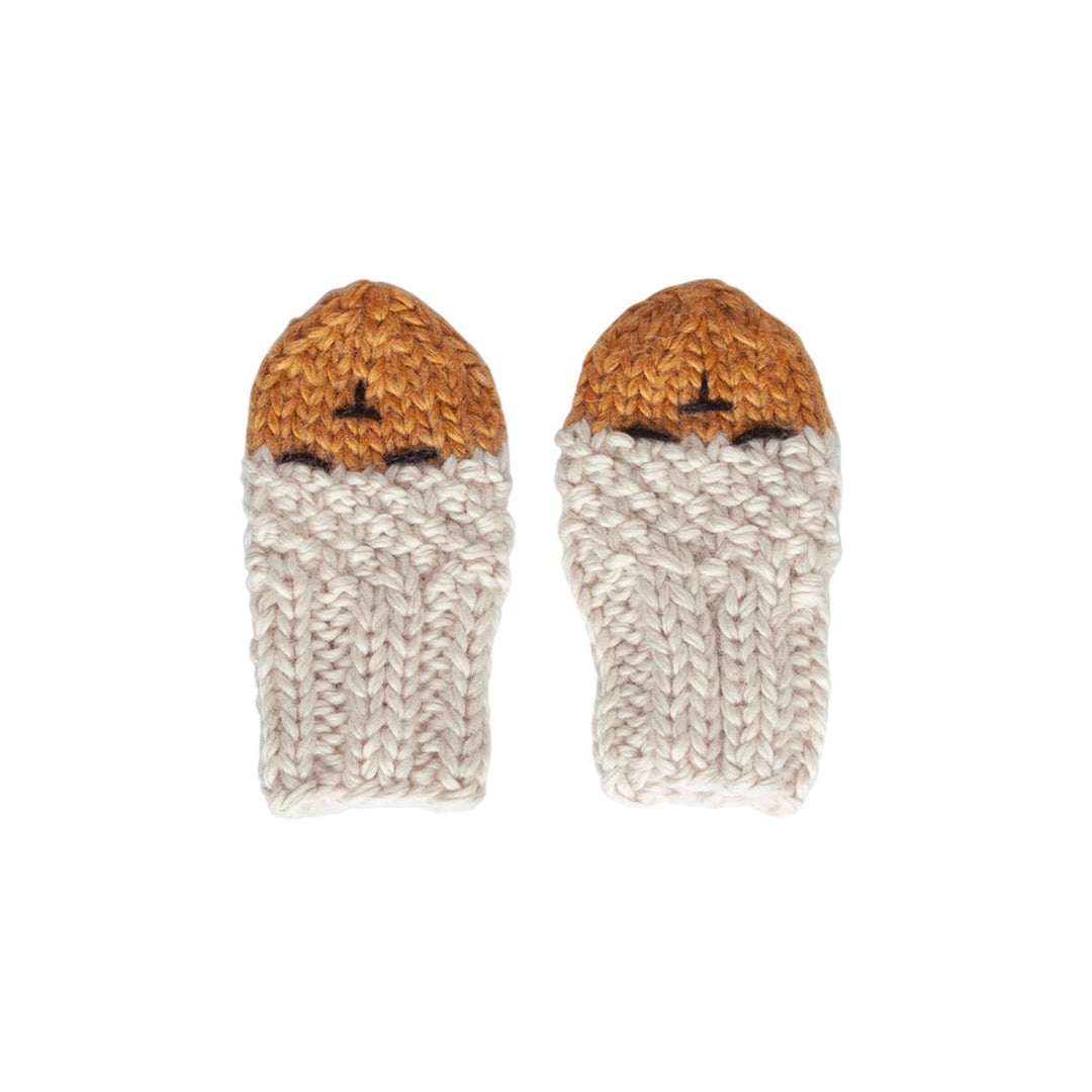 Infant Mittens | Bear - Oatmeal