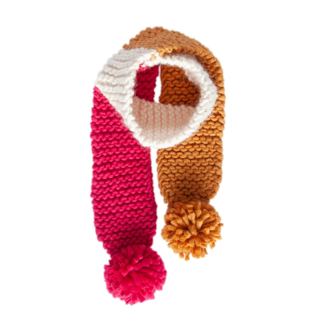 Scarf | Teddy - Fushcia and Caramel