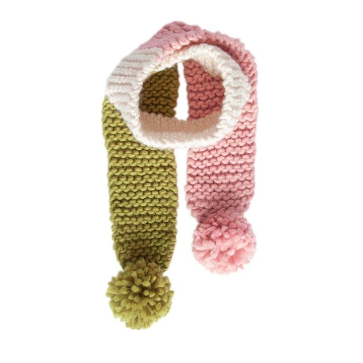 Scarf | Teddy - Pink and Green