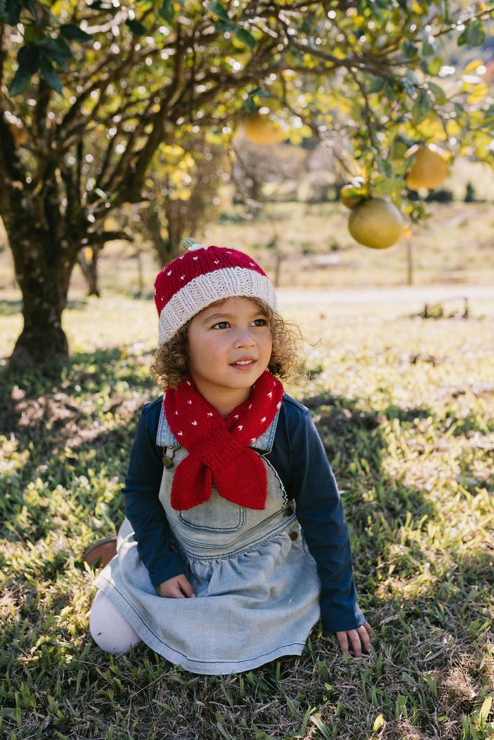 Scarf | Crossover - Strawberry Red